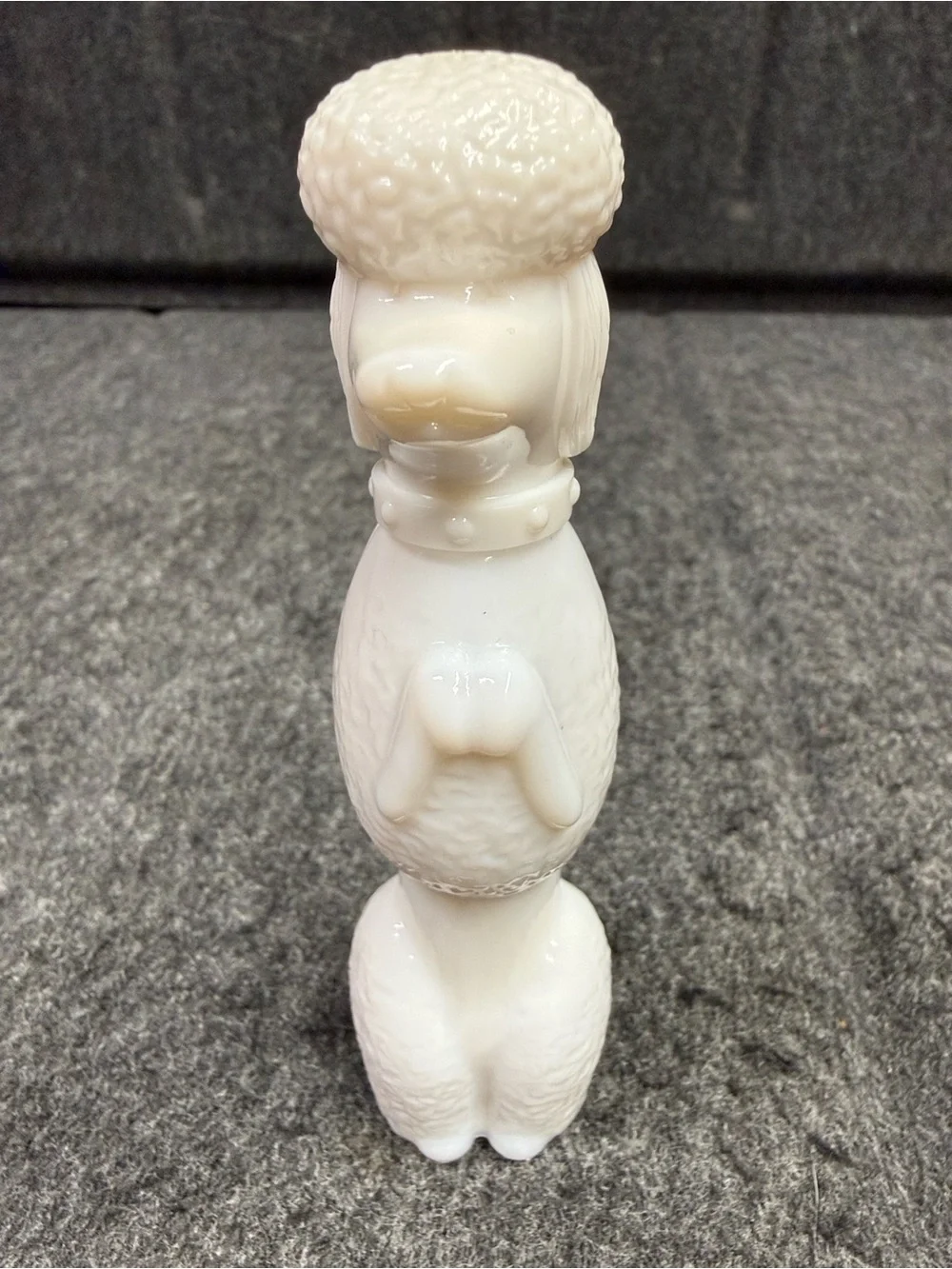Avon White Ceramic Poodle Vase